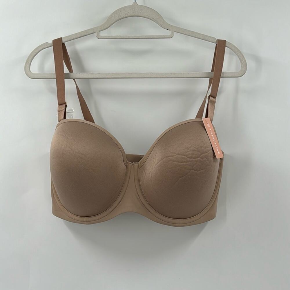 NWT Thirdlove 24/7 classic strapless bra 38 F